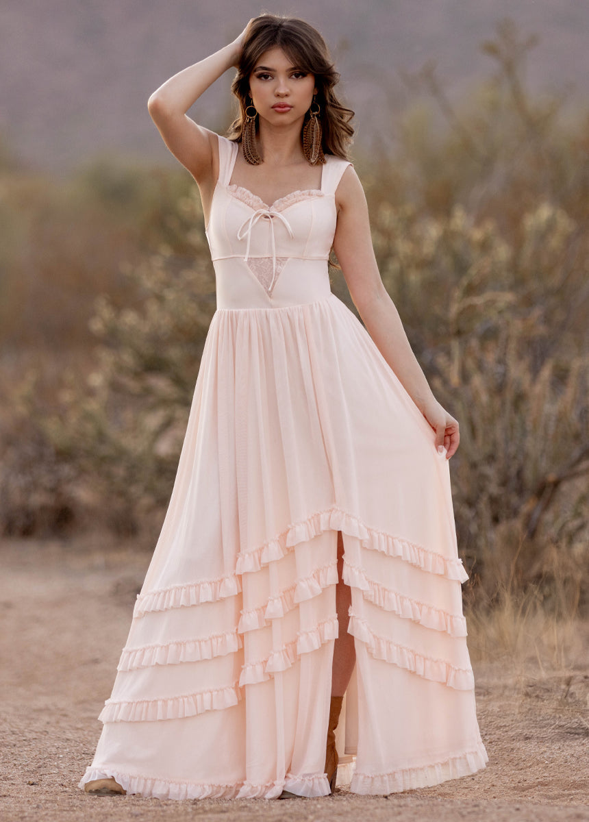 Elinda Dress in Shell