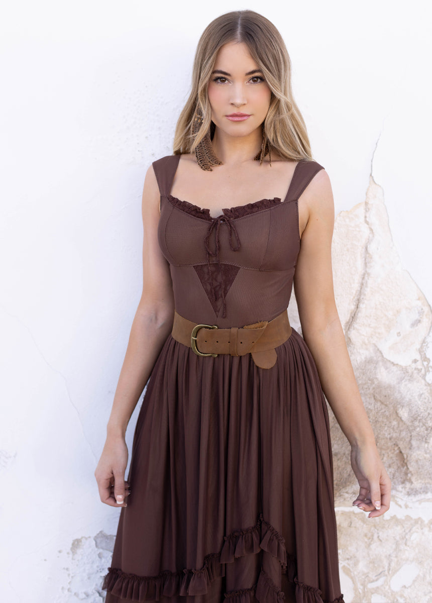 Elinda Dress in Hickory