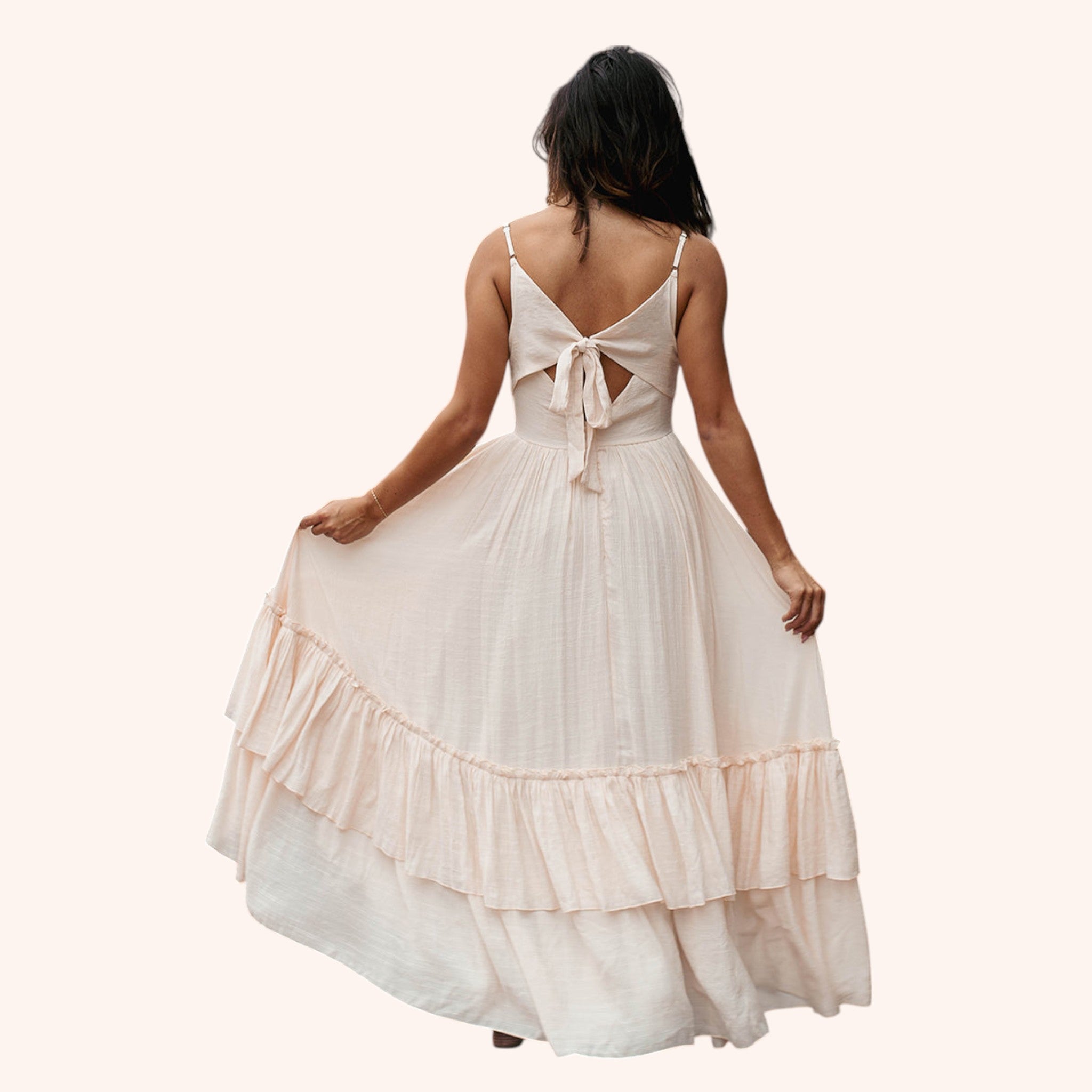 Everlie Dress in Cream