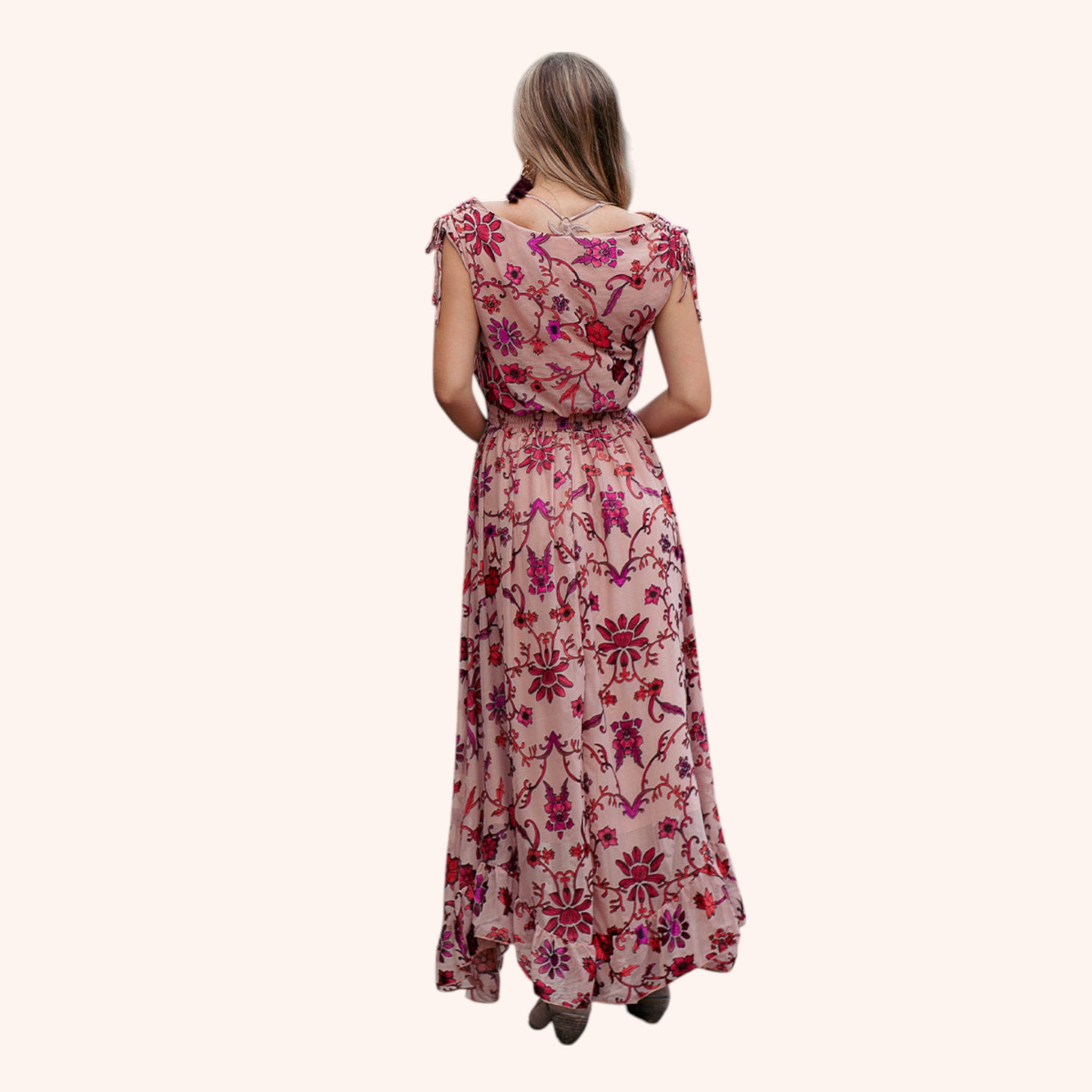 Giovanna Dress in Plum