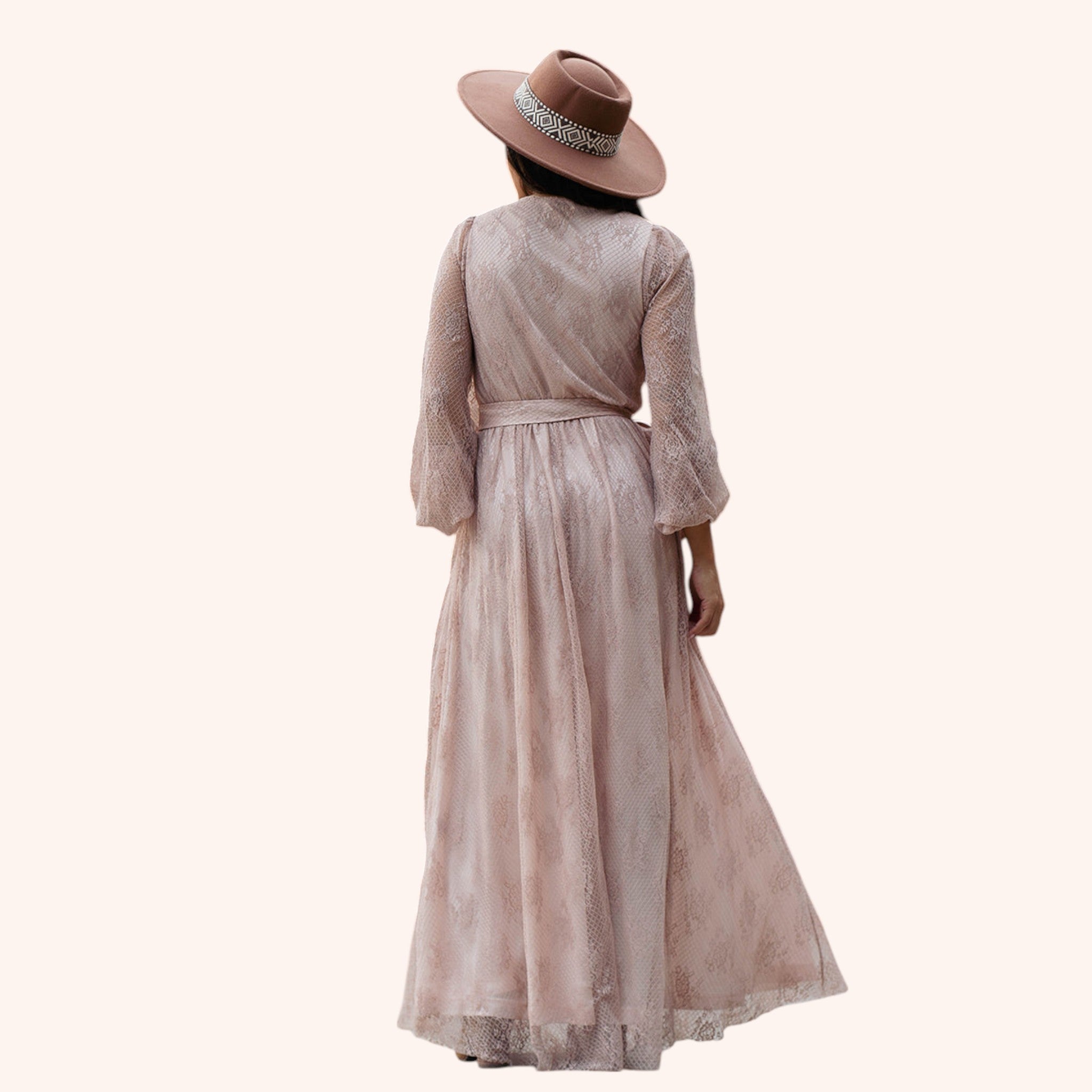 Haley Dress in Nude Pink