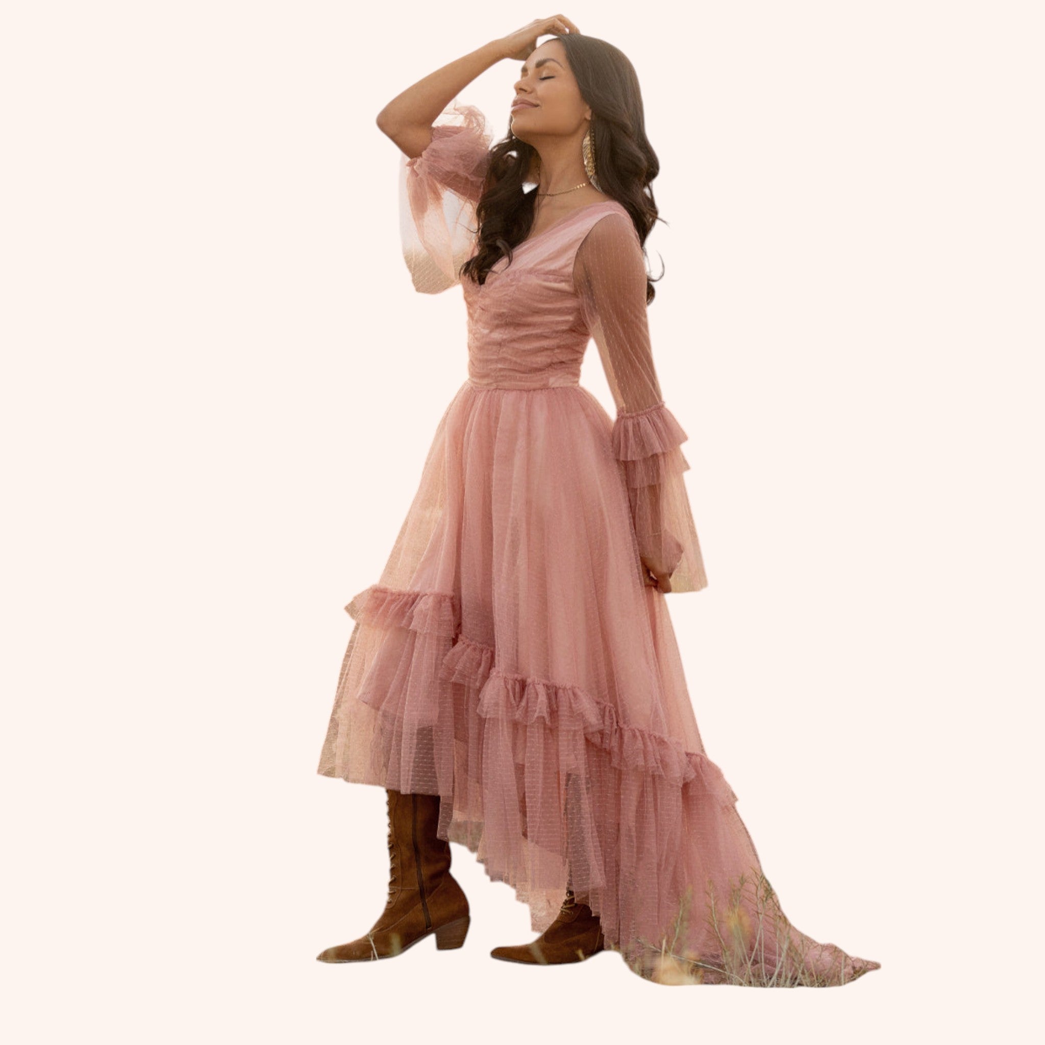Haisley Impact Dress in Desert Shell