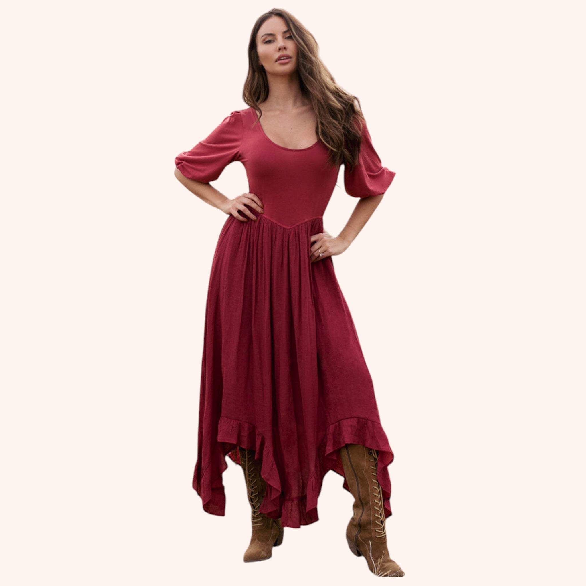 Kamina Dress in Rosette