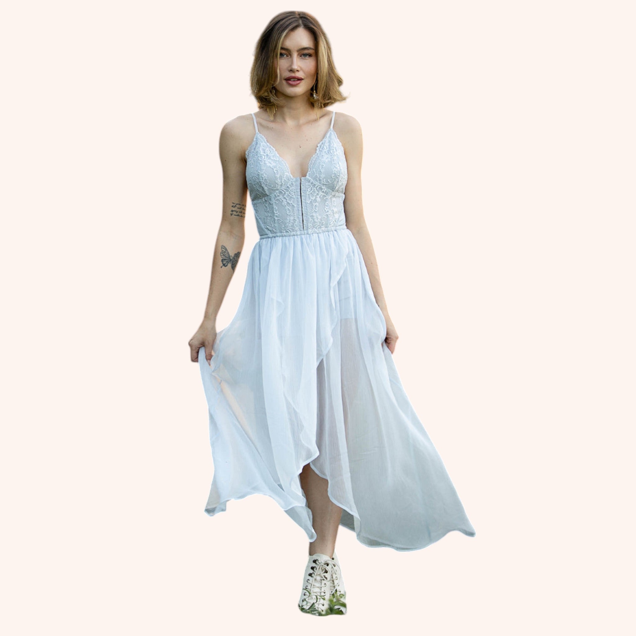 Mayna Dress in Dove