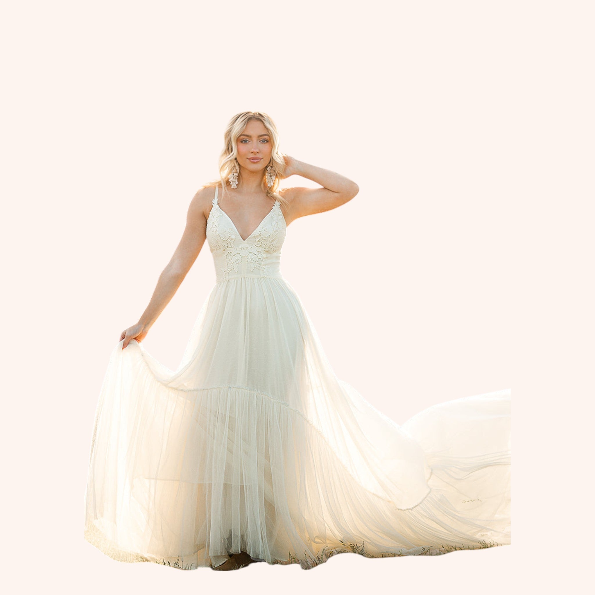 Mckenna Impact Dress in Cream