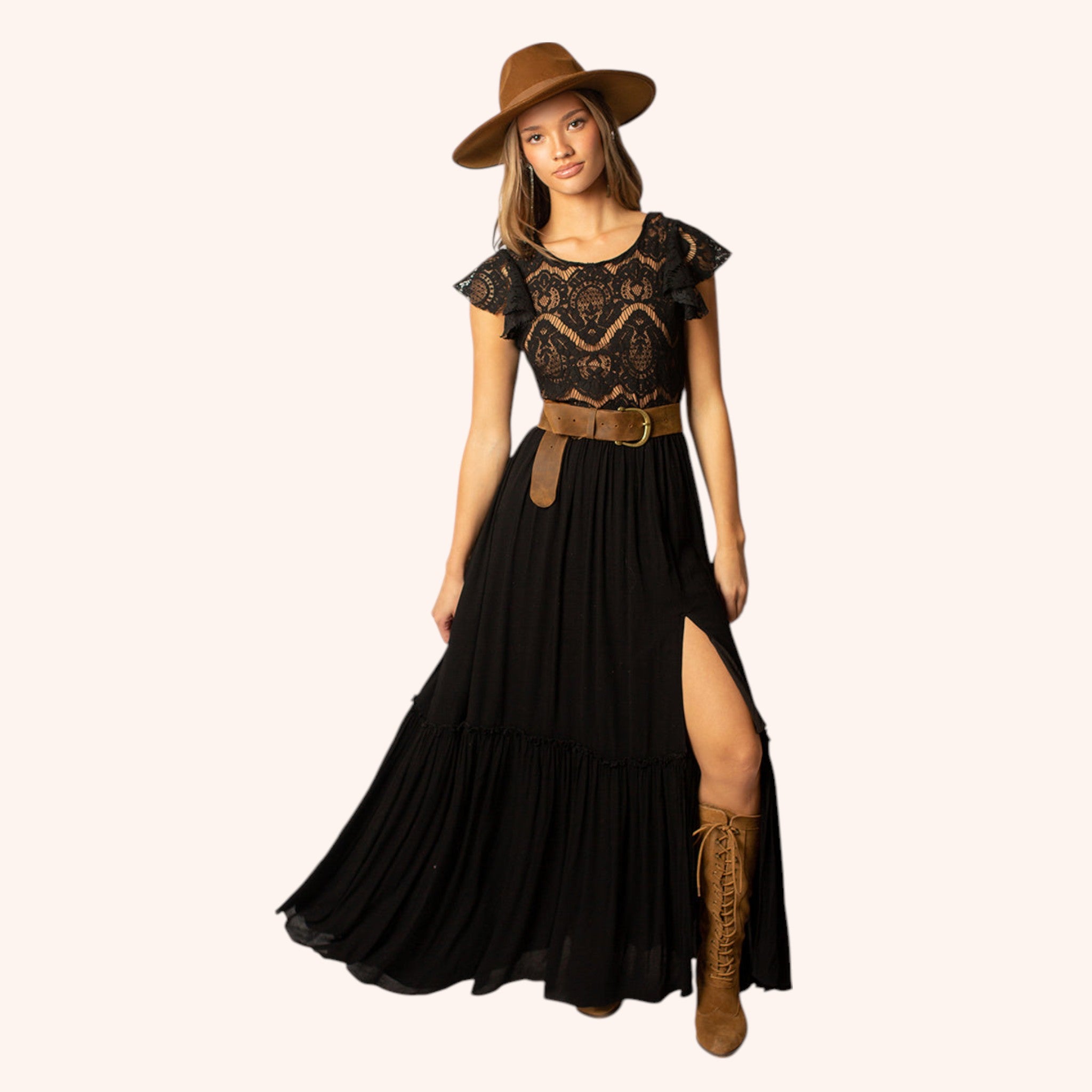 Macienne Dress in Black