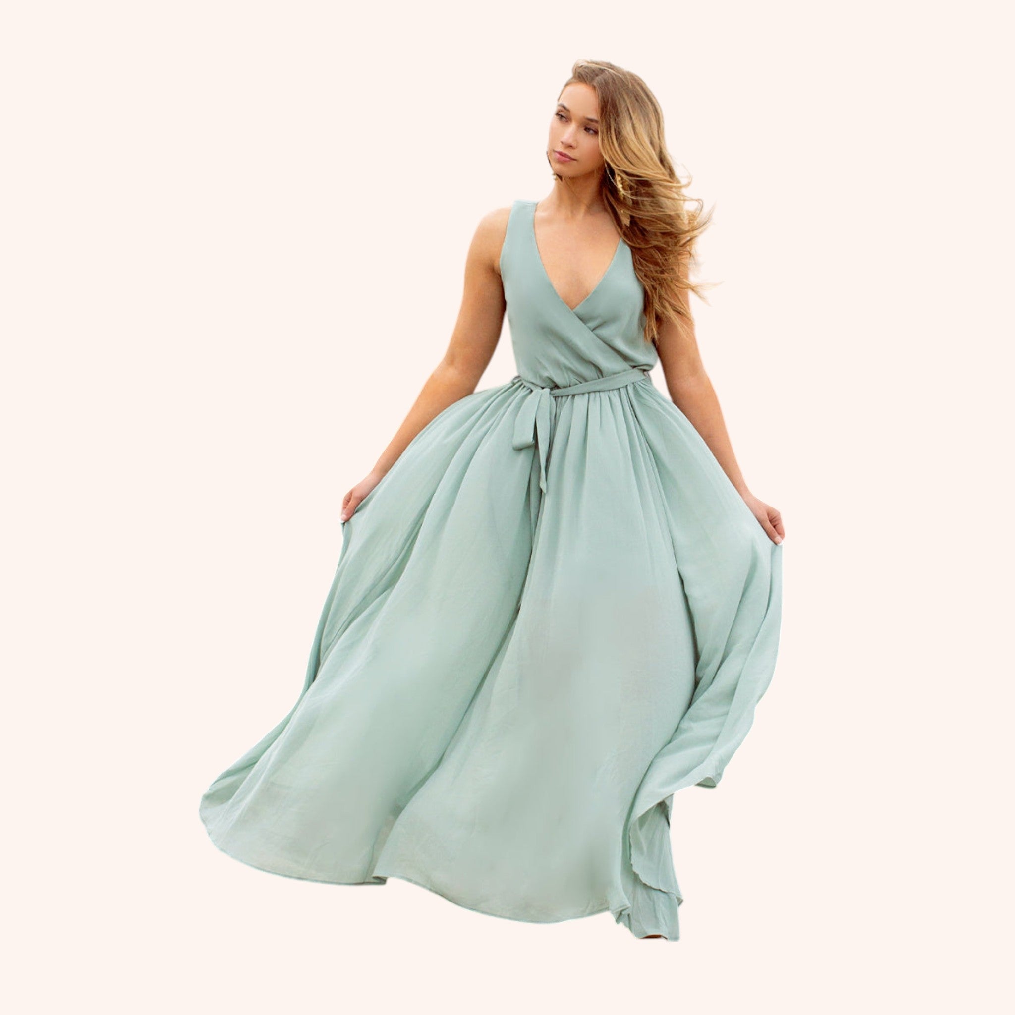 Miriam Dress in Seaglass