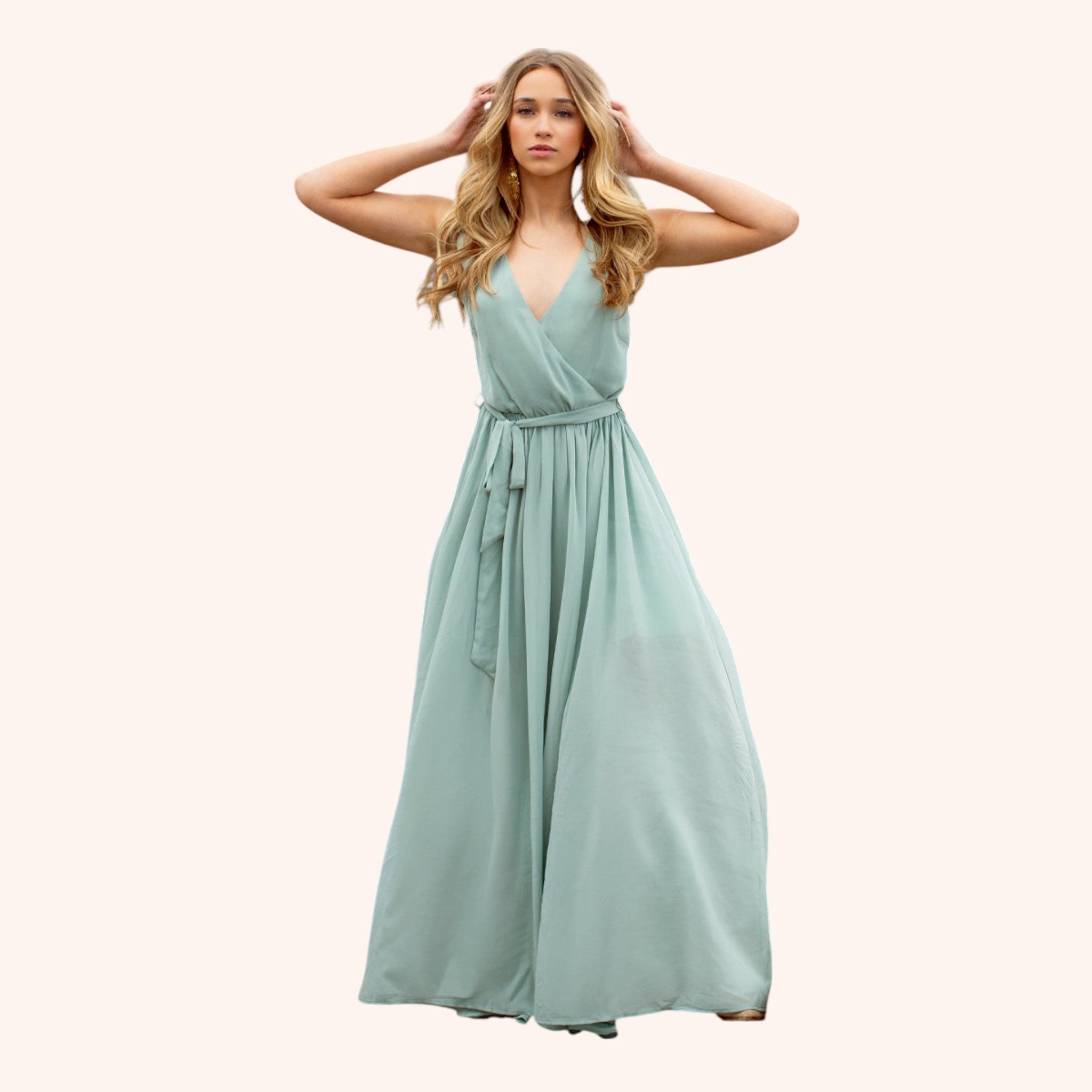 Miriam Dress in Seaglass