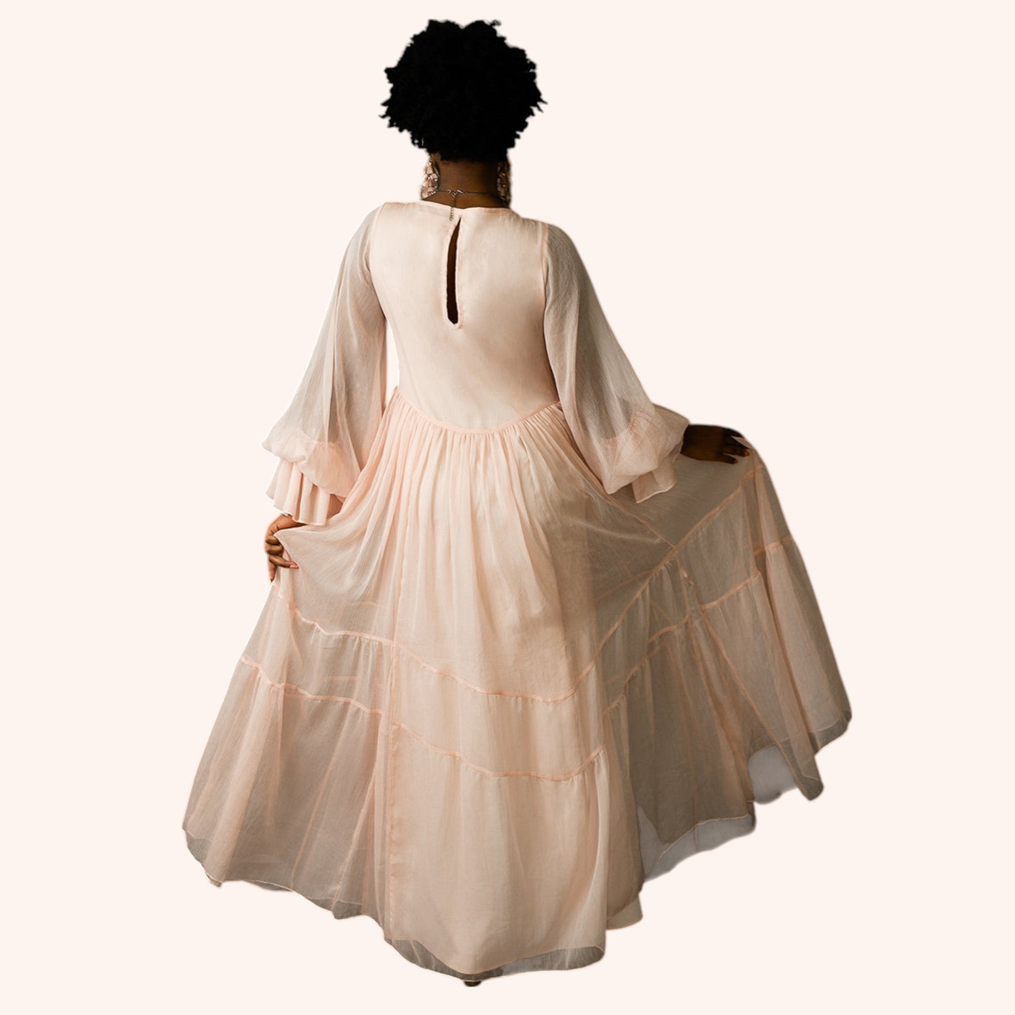 Ninette Maxi Dress in Blush
