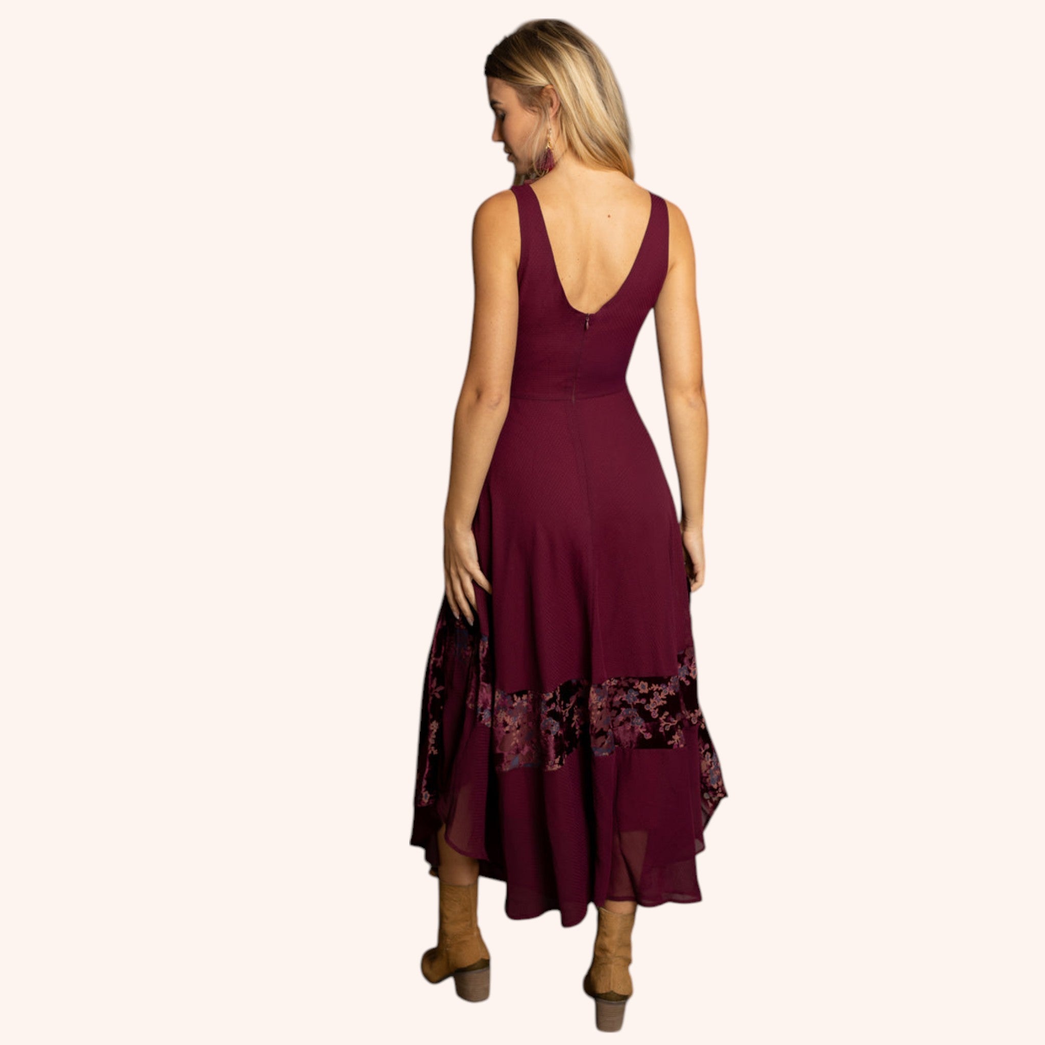 Nahri Dress in Berry