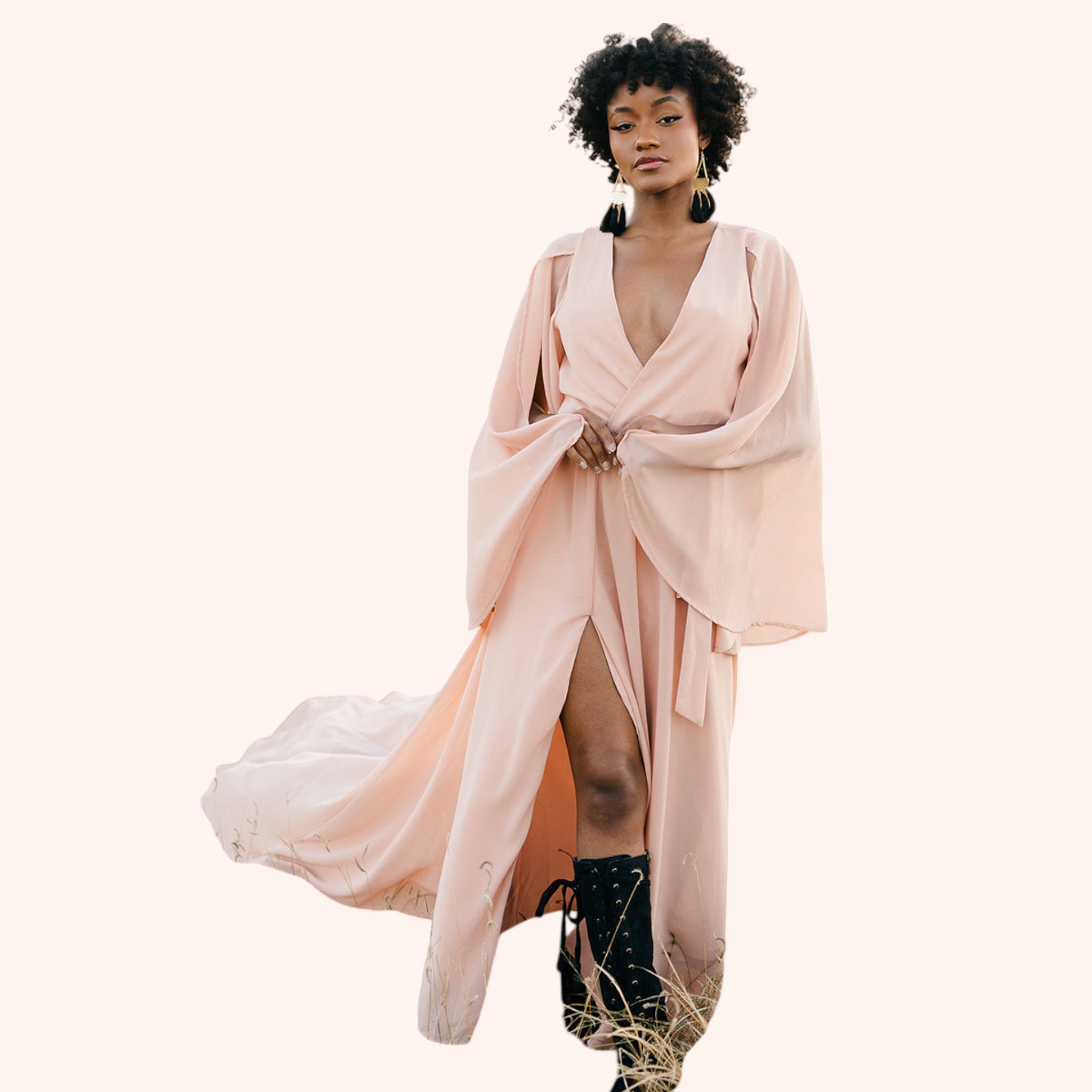 Nerina Dress in Desert Shell