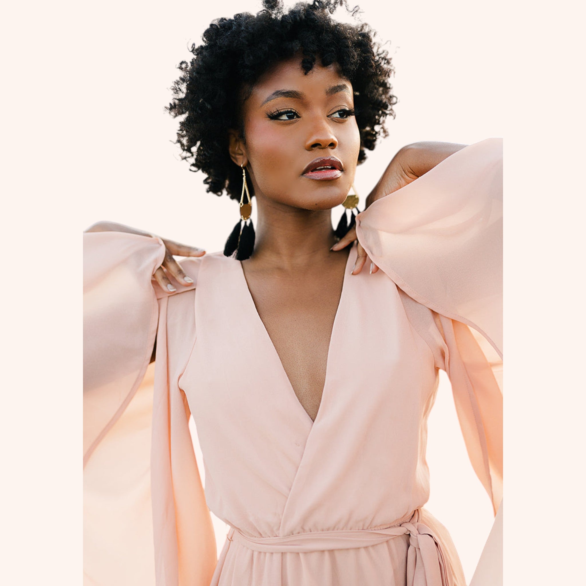 Nerina Dress in Desert Shell