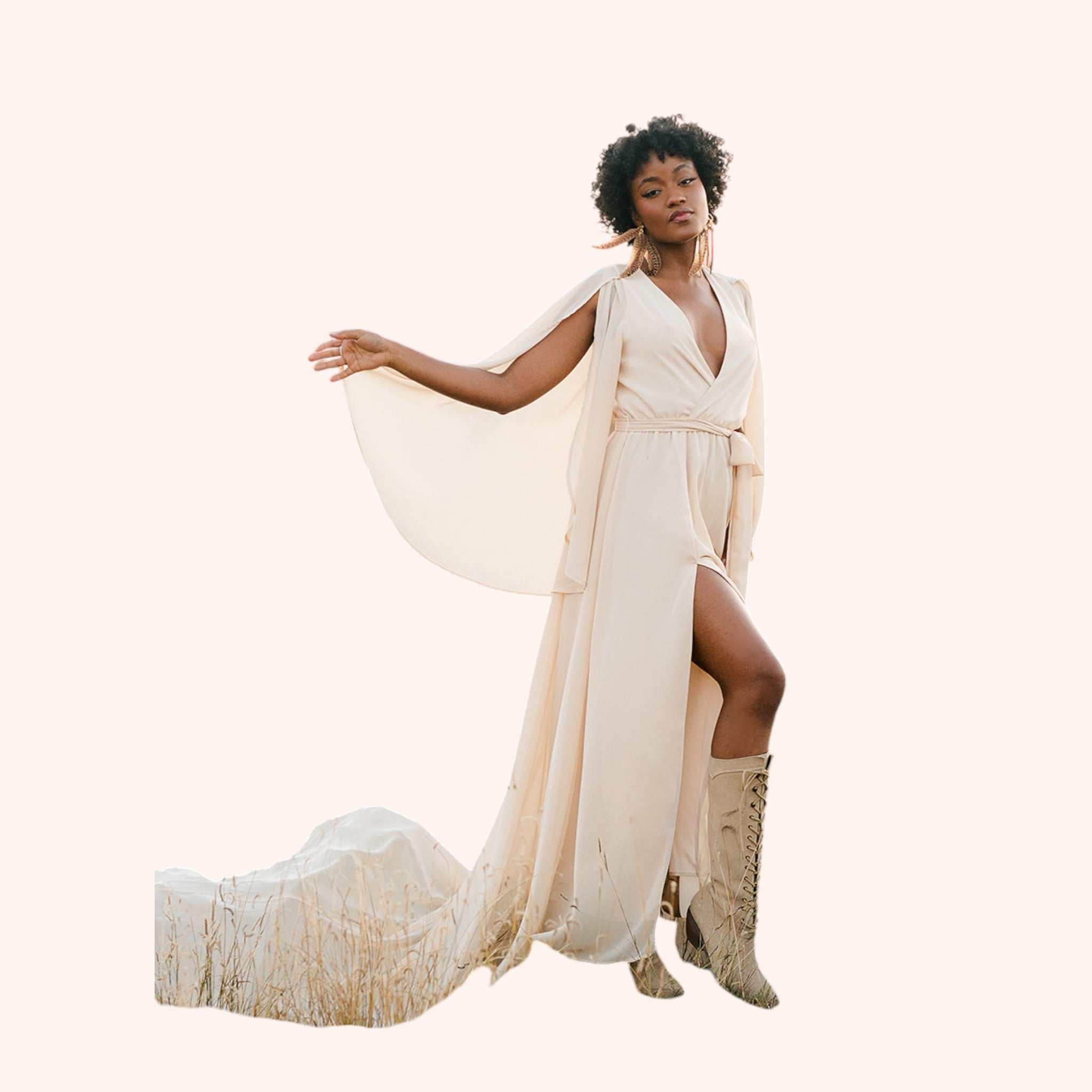 Nerina Dress in Ecru