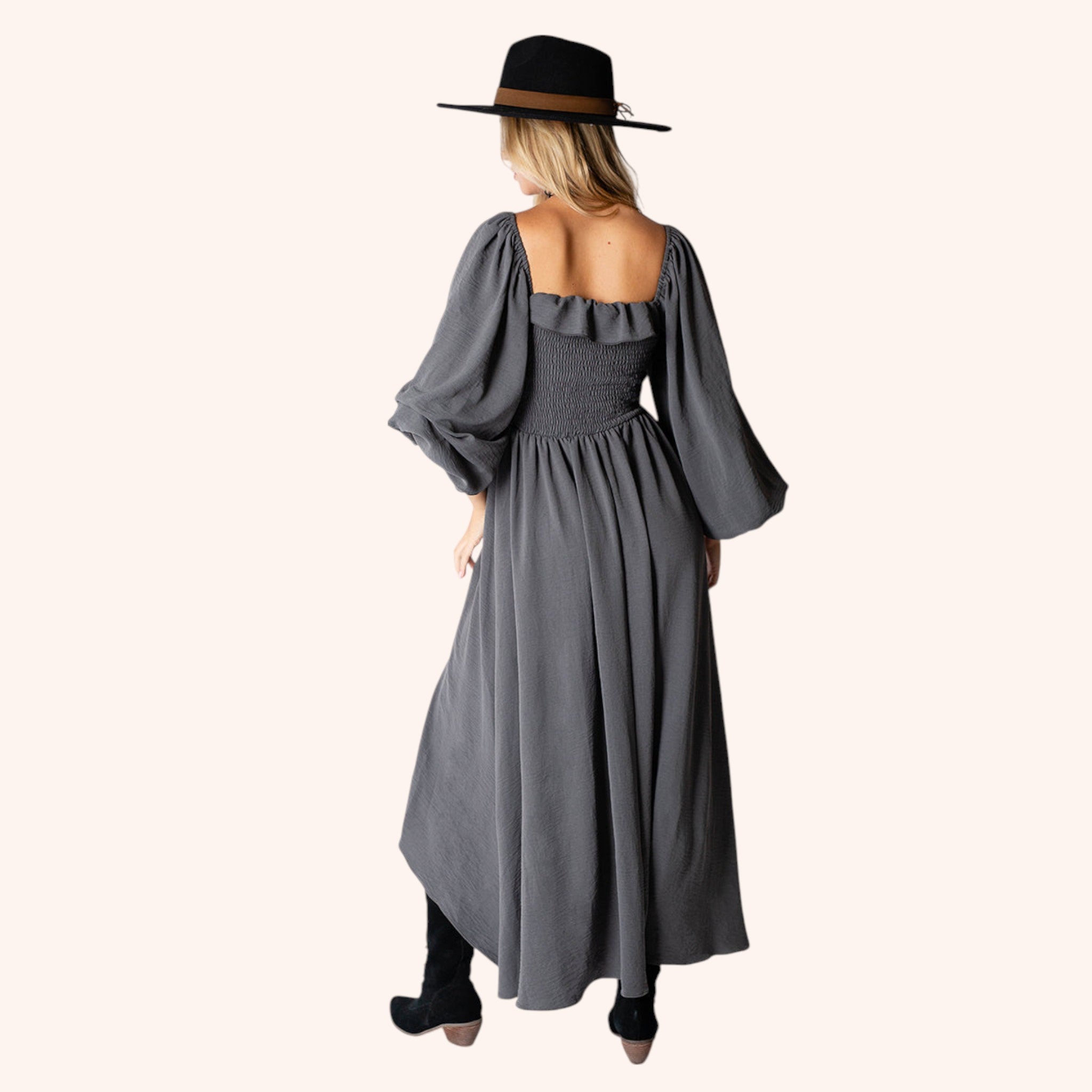 Odette Dress in Gray