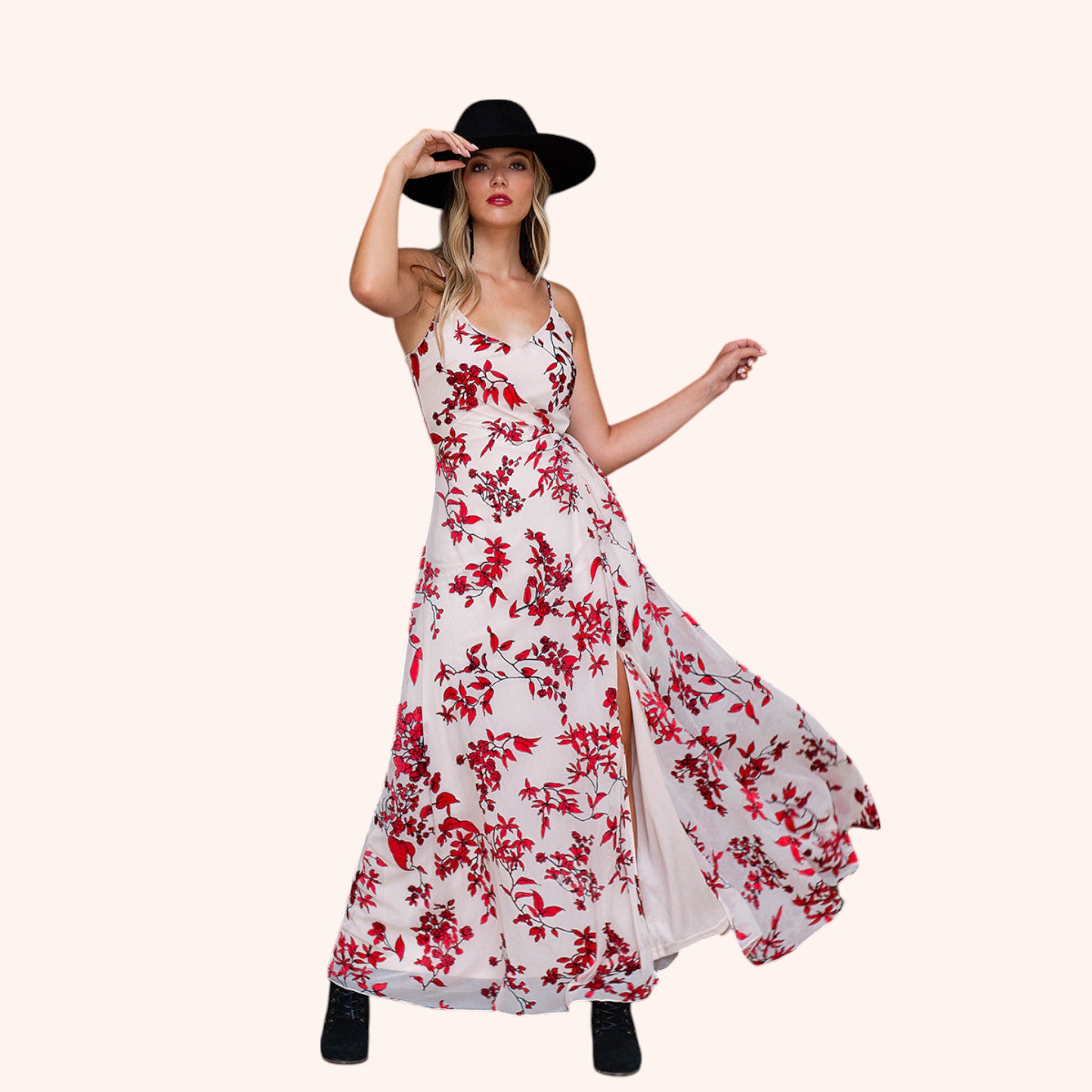 Sathia Dress in Ivory Flower