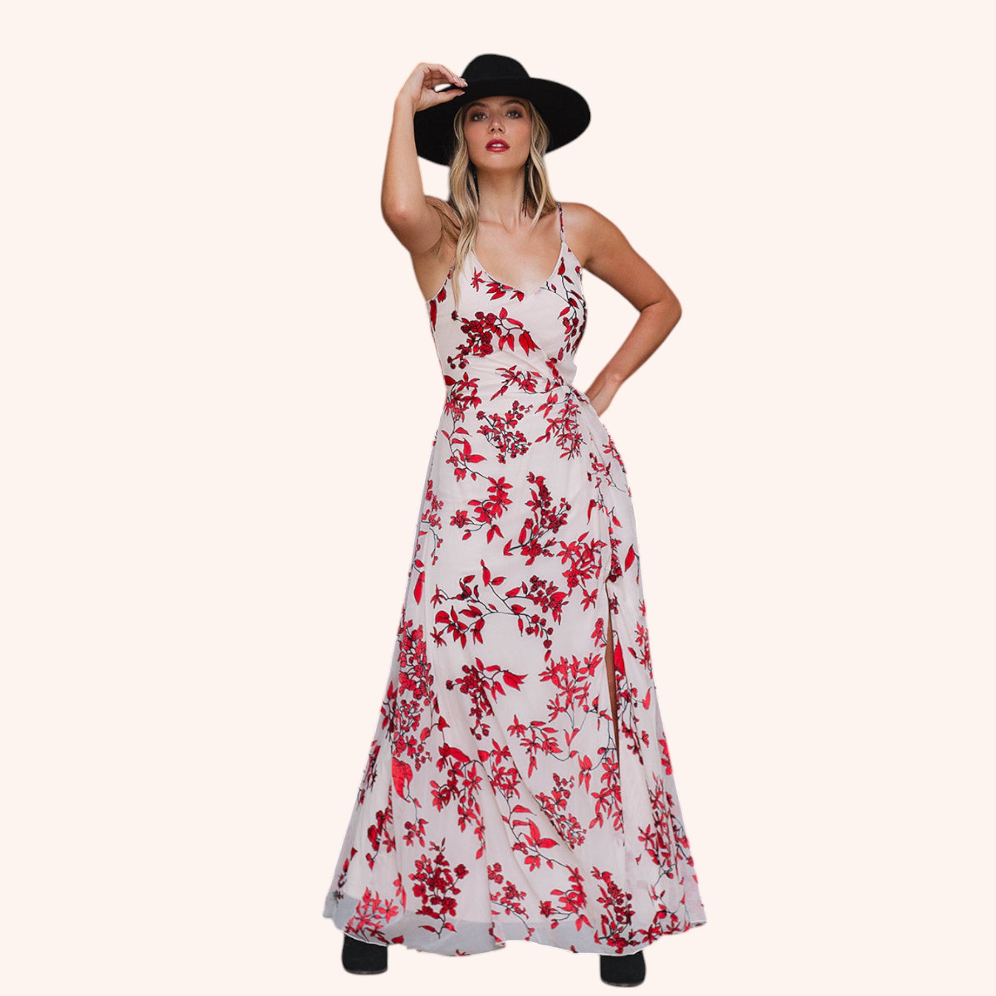 Sathia Dress in Ivory Flower