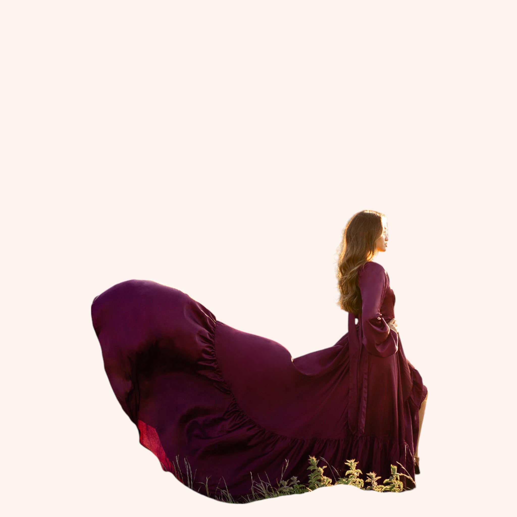 Lorna Impact Dress in Plum