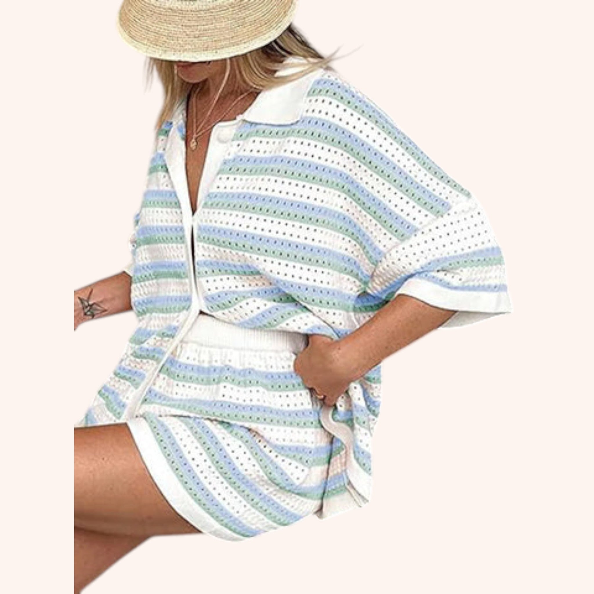 Courtney - Stripe Set