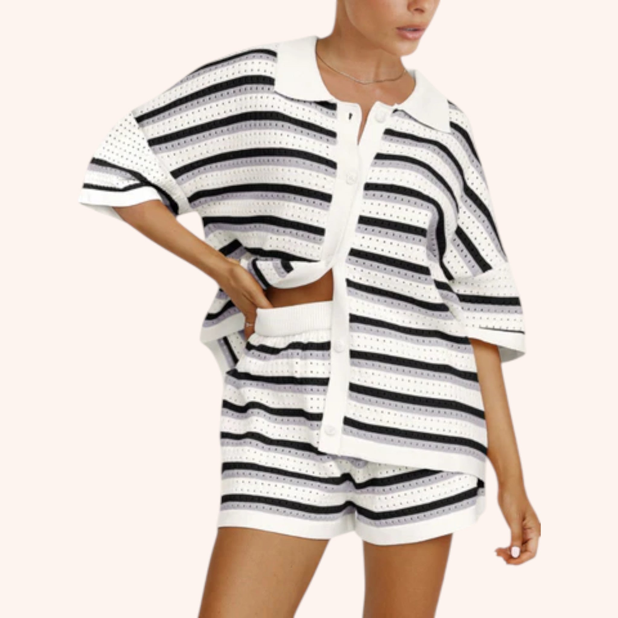 Courtney - Stripe Set