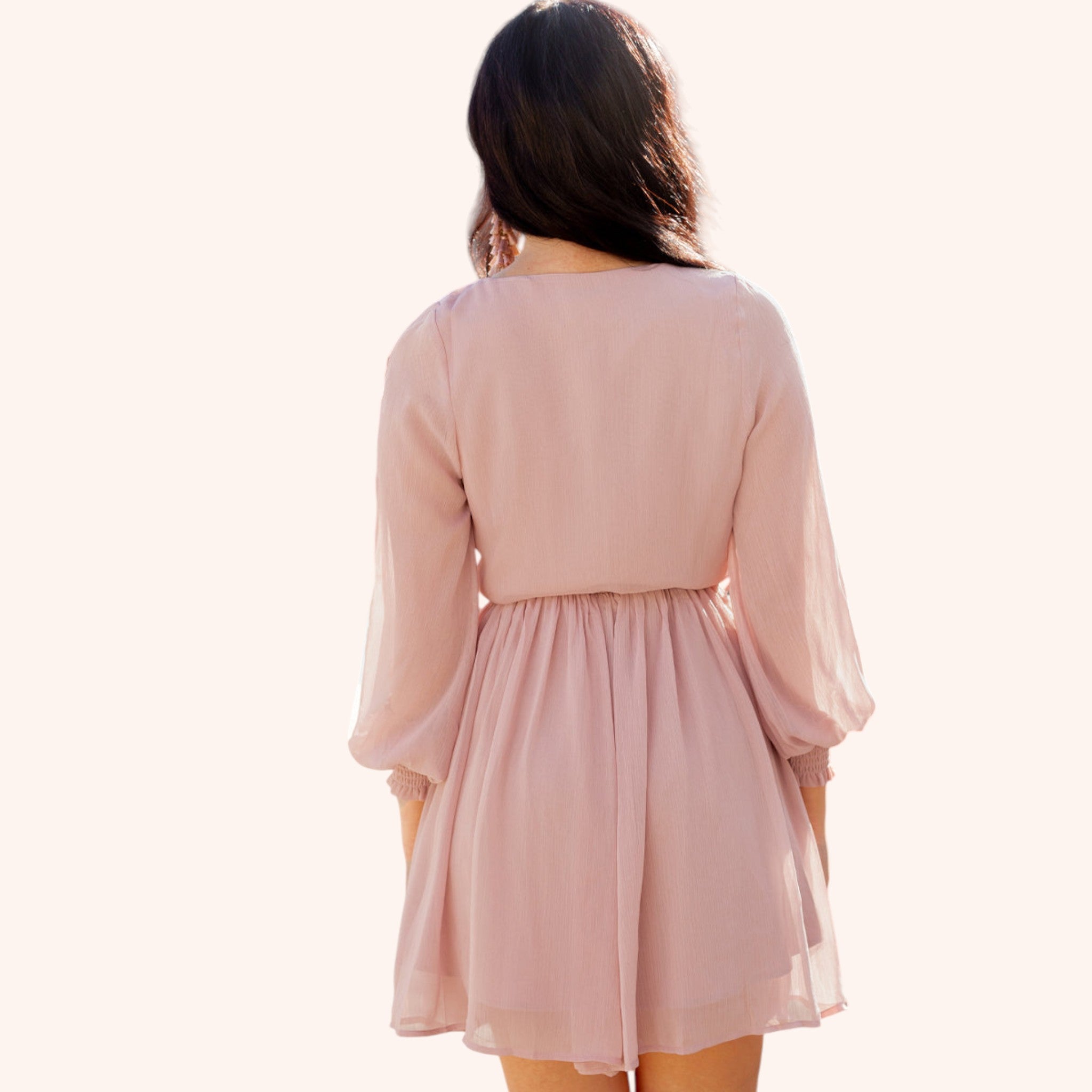 Ani Dress in Nude Pink