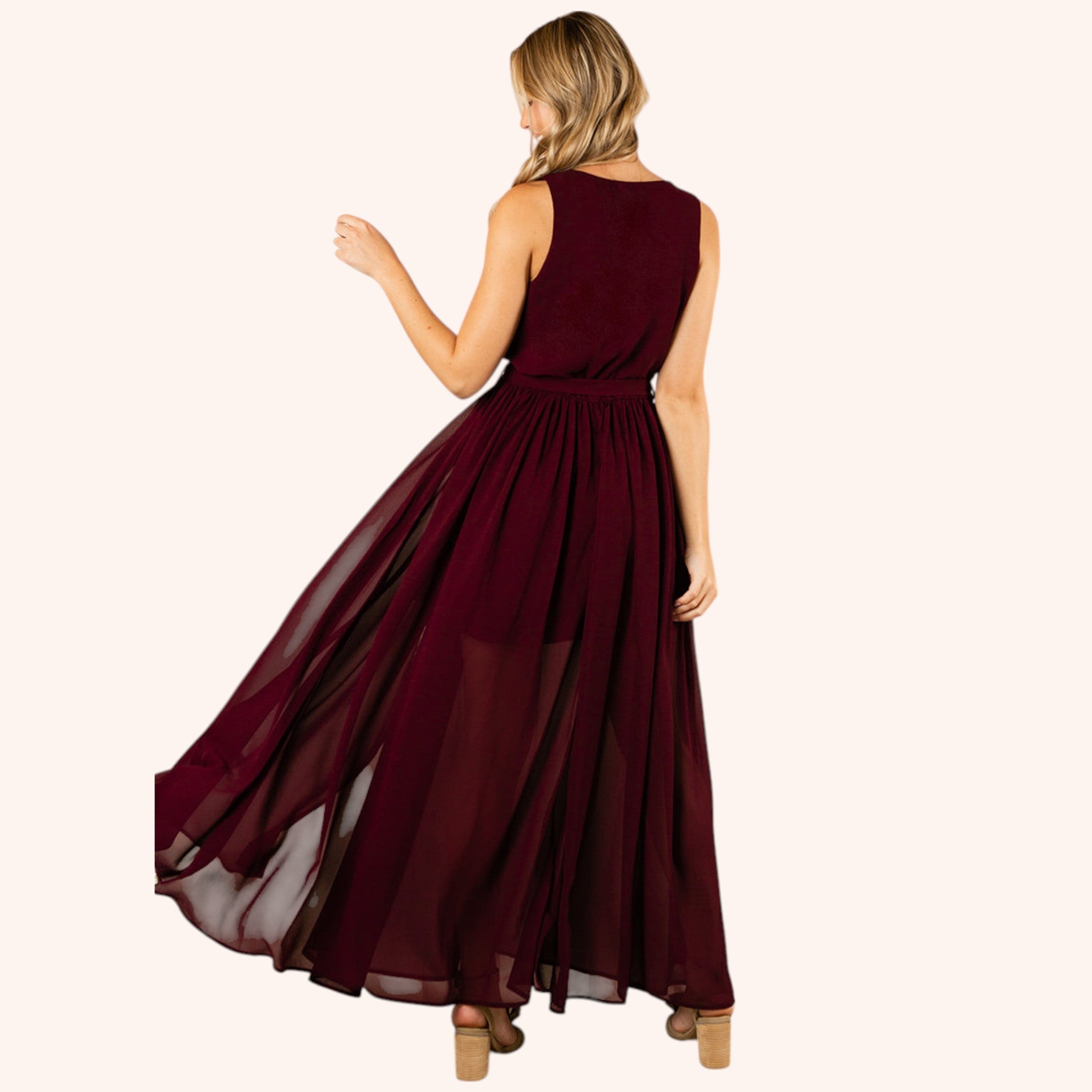 Miriam Dress in Plum