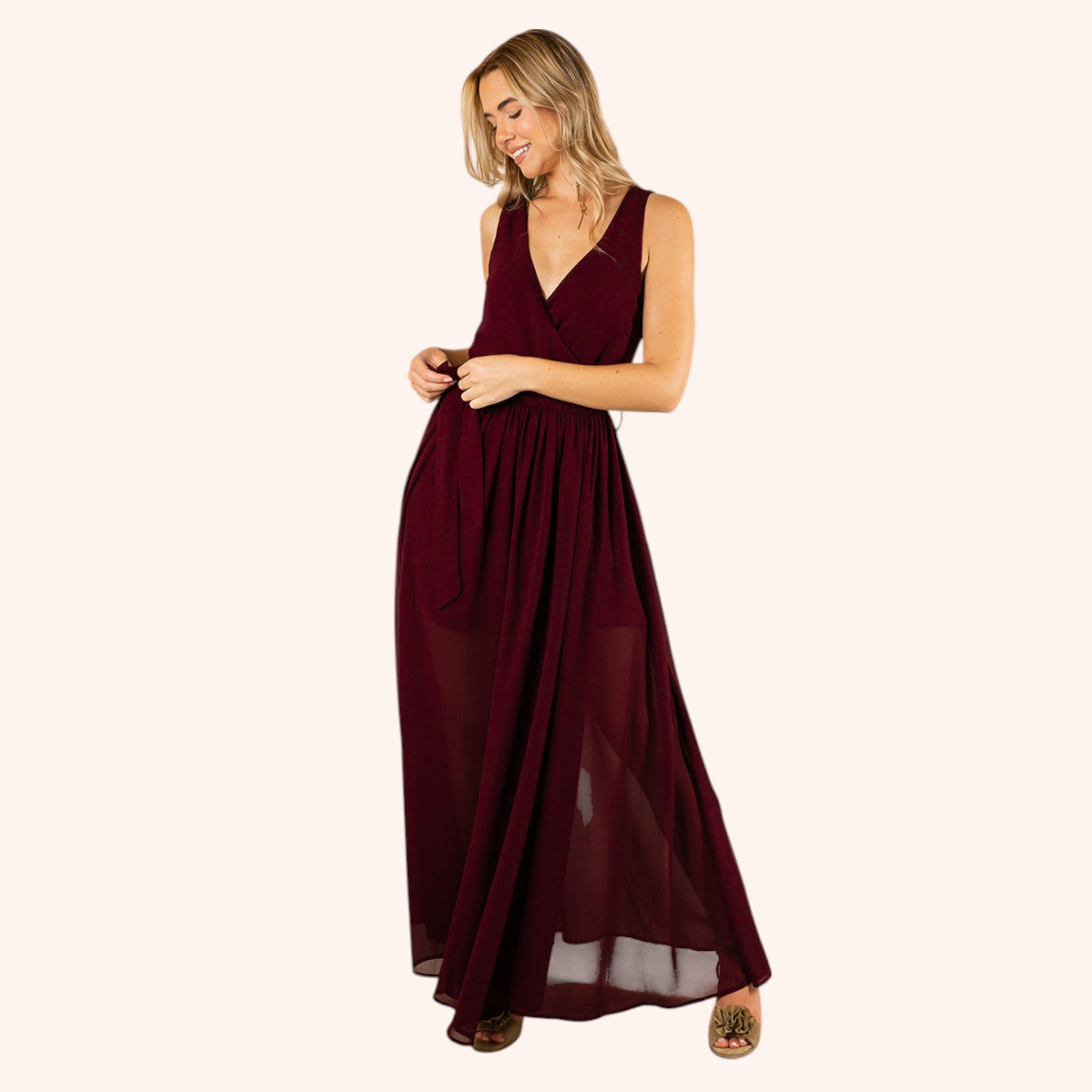 Miriam Dress in Plum