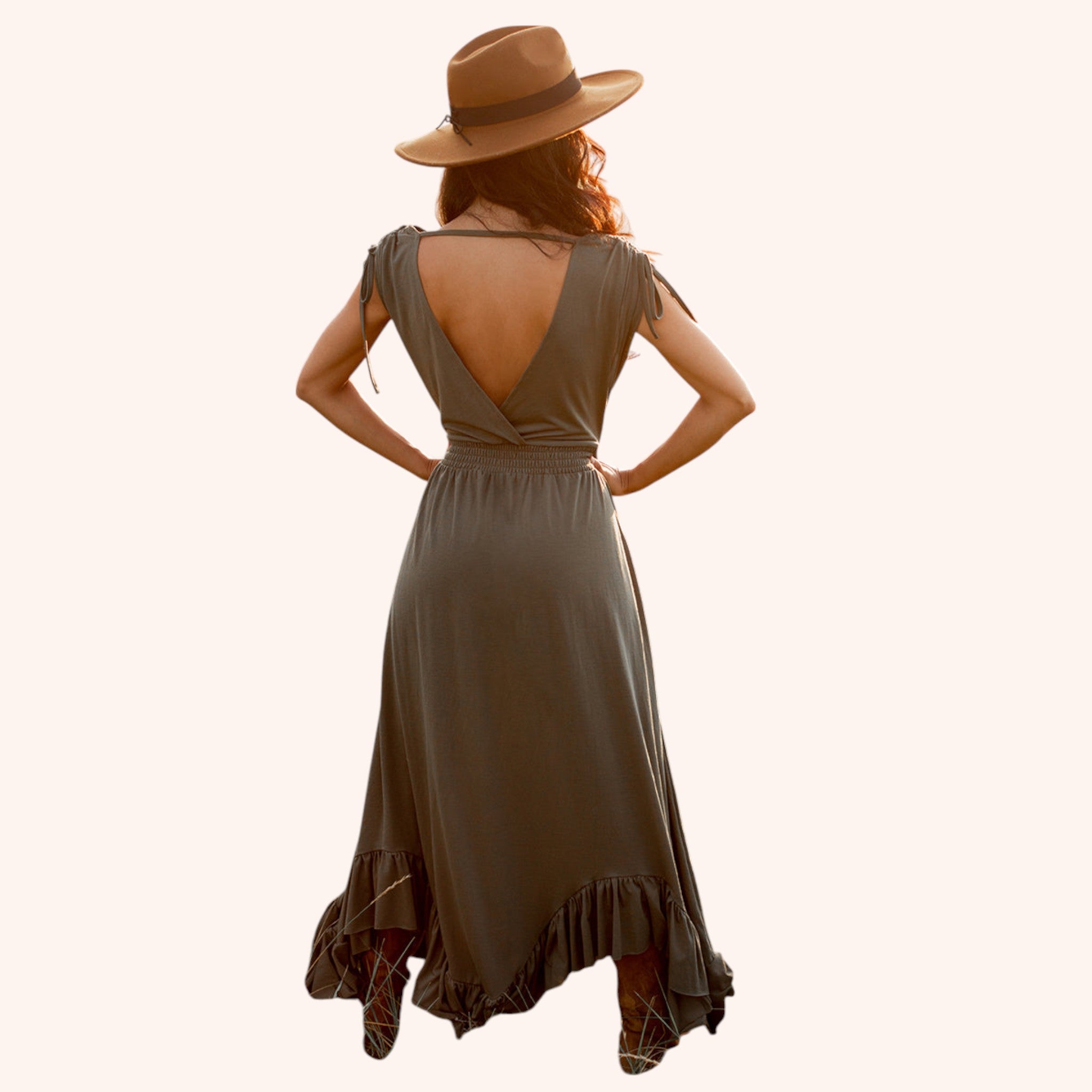 Giovanna Dress in Heather Charcoal