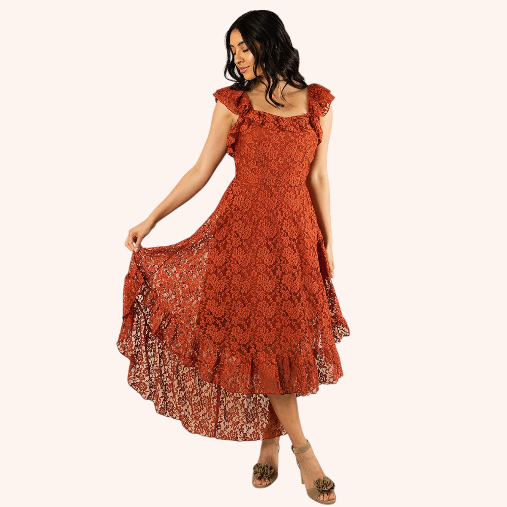 Bette Dress in Rosewood