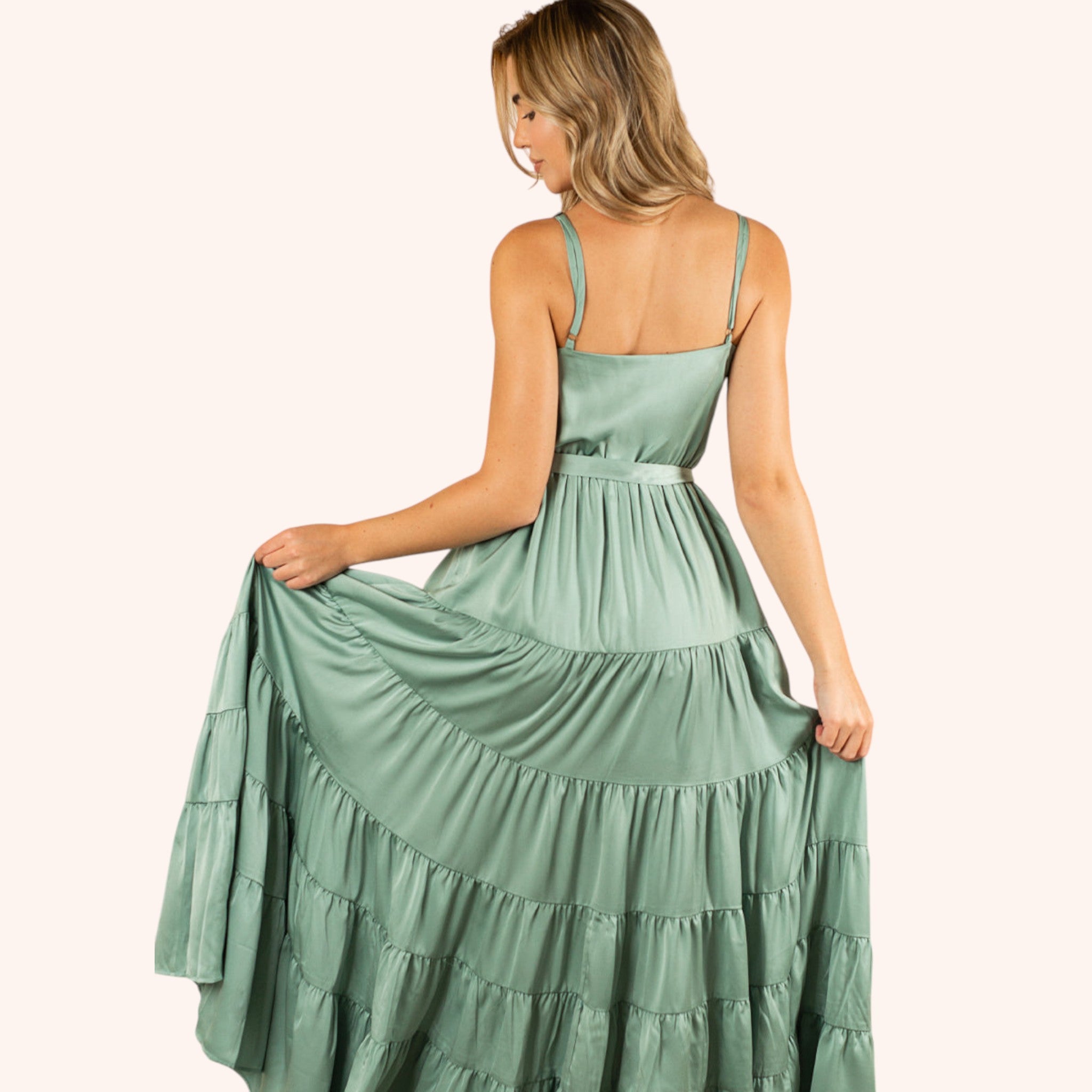 Zayla Dress in Seaglass