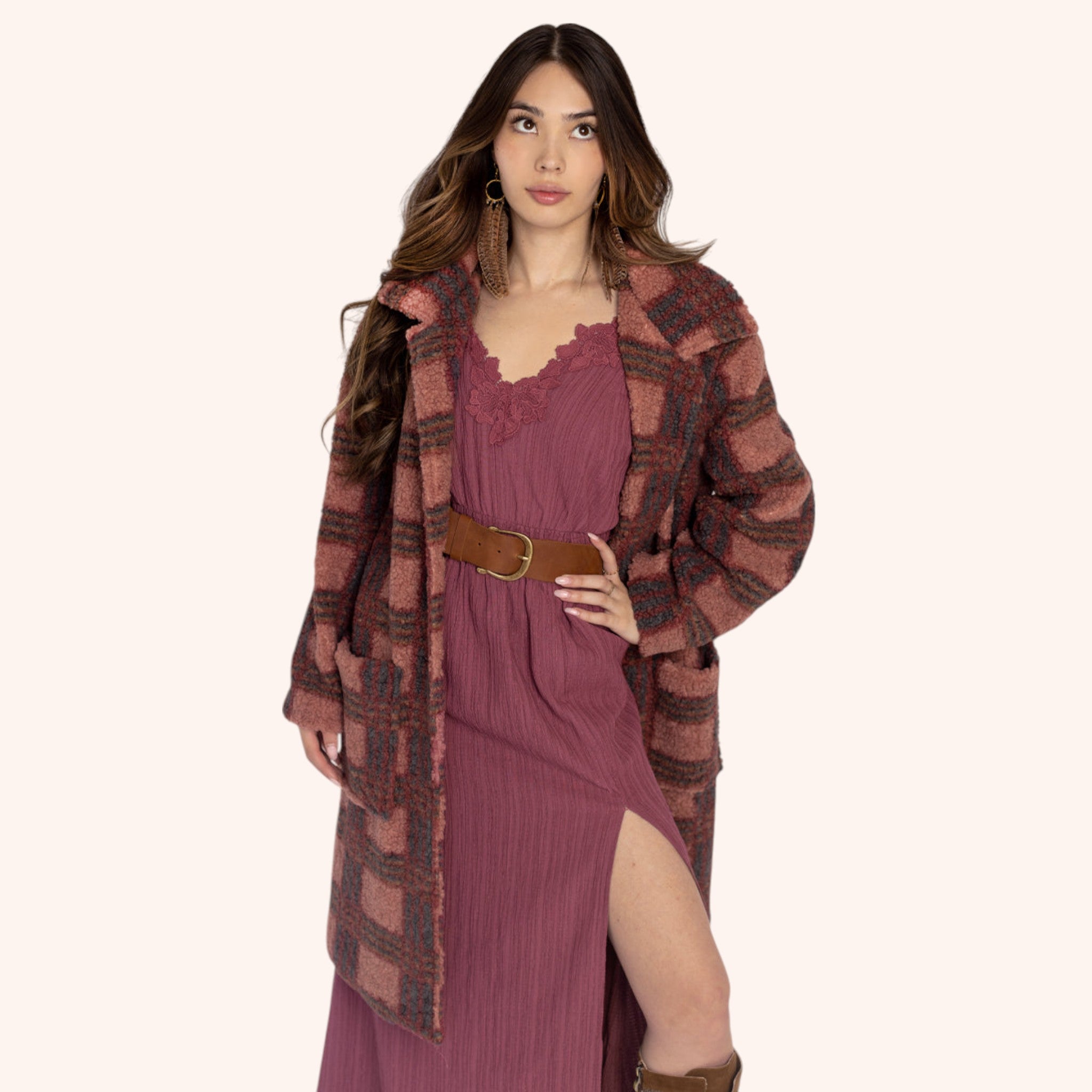 Zoie Dress in Raisin