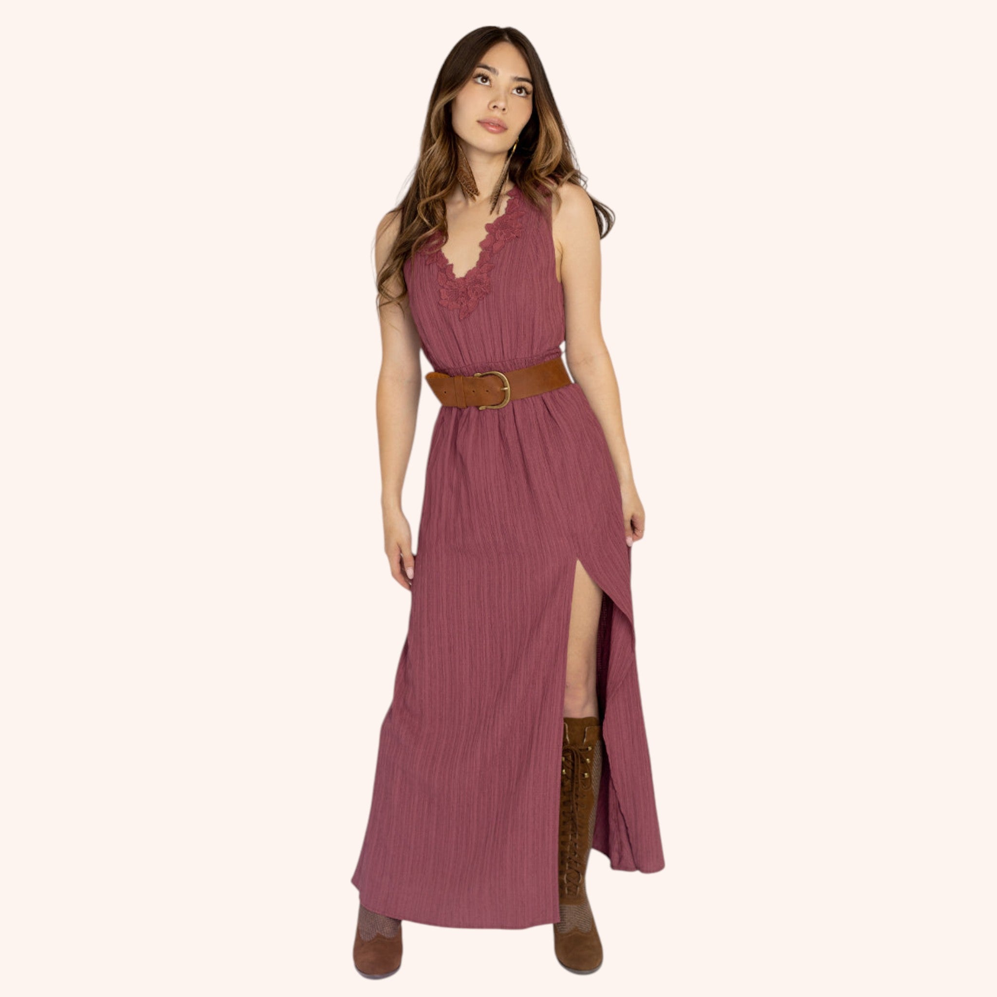Zoie Dress in Raisin